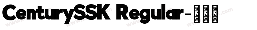 CenturySSK Regular字体转换